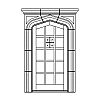 4-Lite 14-panel Gothic-style door
Panel- Flat
Glazing- SDL IG 4-Lite 14-panel Gothic-style door
Panel- Flat
Glazing- SDL IG