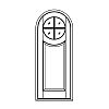 4-Lite over single panel half-round top door
Panel- Raised
Glazing- TDL IG round 4-Lite over single panel half-round top door
Panel- Raised
Glazing- TDL IG round