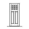 2-Lite over 2-panel door
Panel- Raised
Glazing- SDL IG 2-Lite over 2-panel door
Panel- Raised
Glazing- SDL IG