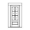 6-Lite over single panel door
Panel- Raised
Glazing- SDL IG segment top 6-Lite over single panel door
Panel- Raised
Glazing- SDL IG segment top