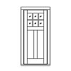 6-Lite over 2-panel door
Panel- Flat
Glazing- SDL IG 6-Lite over 2-panel door
Panel- Flat
Glazing- SDL IG