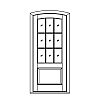 9-Lite over single panel segment top door
Panel- Raised
Glazing- SDL IG segment top 9-Lite over single panel segment top door
Panel- Raised
Glazing- SDL IG segment top