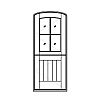 4-Lite over single planked panel eliptical top dutch door
Panel- Flat
Glazing- SDL 4-Lite over single planked panel eliptical top dutch door
Panel- Flat
Glazing- SDL