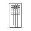 16-Lite door
Panel- None
Glazing- SDL 16-Lite door
Panel- None
Glazing- SDL