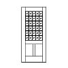 30-Lite over 2-panel door
Panel- Flat
Glazing- SDL 30-Lite over 2-panel door
Panel- Flat
Glazing- SDL