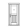 Single lite over single planked panel door
Panel- V-groove
Glazing- IG Single lite over single planked panel door
Panel- V-groove
Glazing- IG