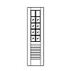10-Lite over louvered panel door
Panel- Louvered
Glazing- SDL 10-Lite over louvered panel door
Panel- Louvered
Glazing- SDL