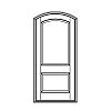 2-Panel segment top door
Panel- Raised
Glazing- None