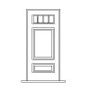 Single lite over 2-panel door
Panel- Raised
Glazing- IG Single lite over 2-panel door
Panel- Raised
Glazing- IG