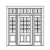 12-Lite over 2-panel door with 8-Lite over single panel sidelites and 7-Lite transom
Panel- Raised
Glazing- TDL 12-Lite over 2-panel door with 8-Lite over single panel sidelites and 7-Lite transom
Panel- Raised
Glazing- TDL
