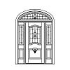 Single lite over single panel door with single lite over single panel sidelites and single lite segment top transom
Panel- Raised
Glazing- IG decorative Single lite over single panel door with single lite over single panel sidelites and single lite segment top transom
Panel- Raised
Glazing- IG decorative