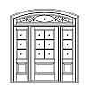 6-Lite over single panel door with 3-Lite over single panel sidelite and 13-Lite segment top transom
Panel- Raised
Glazing- TDL 6-Lite over single panel door with 3-Lite over single panel sidelite and 13-Lite segment top transom
Panel- Raised
Glazing- TDL