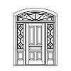 5-Panel door with 11-Lite with shelf over single panel sidelites and 7-Lite segment top transom
Panel- Raised
Glazing- SDL 5-Panel door with 11-Lite with shelf over single panel sidelites and 7-Lite segment top transom
Panel- Raised
Glazing- SDL