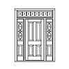 4-Panel door with single lite over single panel sidelites and 8-Lite transom
Panel- Raised
Glazing- SDL 4-Panel door with single lite over single panel sidelites and 8-Lite transom
Panel- Raised
Glazing- SDL