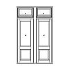 Single lite over single panel door with matching sidelite and 2 single lite hopper transoms
Panel- Raised
Glazing- IG Single lite over single panel door with matching sidelite and 2 single lite hopper transoms
Panel- Raised
Glazing- IG