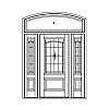 Single lite over single panel door with single lite over single panel sidelites and single lite segment top transom
Panel- Raised
Glazing- IG decorative Single lite over single panel door with single lite over single panel sidelites and single lite segment top transom
Panel- Raised
Glazing- IG decorative