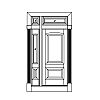 2-Panel door with single lite over single panel sidelite and 2-Lite 2-part transom
Panel- Raised
Glazing- IG