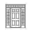 6-Panel door with 10-Lite sidelites and 8-Lite transom
Panel- Raised
Glazing- SDL 6-Panel door with 10-Lite sidelites and 8-Lite transom
Panel- Raised
Glazing- SDL