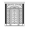 Full View door with Full View sidelites and single lite decorative transom
Panel- None
Glazing- IG decorative Full View door with Full View sidelites and single lite decorative transom
Panel- None
Glazing- IG decorative