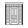 5-Panel door with 5-Lite over single panel sidelites and 6-Lite transom
Panel- Raised
Glazing- SDL 5-Panel door with 5-Lite over single panel sidelites and 6-Lite transom
Panel- Raised
Glazing- SDL