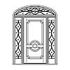 2-Panel door with Full view sidelites and decorative eliptical top transom
Panel- Raised
Glazing- SDL 2-Panel door with Full view sidelites and decorative eliptical top transom
Panel- Raised
Glazing- SDL