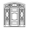 3-Panel door with single lite with shelf over single panel sidelites and decorative segment top transom
Panel- Raised
Glazing- SDL 3-Panel door with single lite with shelf over single panel sidelites and decorative segment top transom
Panel- Raised
Glazing- SDL
