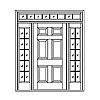 6-Panel door with 10-Lite sidelites and 8-Lite transom
Panel- Raised
Glazing- SDL 6-Panel door with 10-Lite sidelites and 8-Lite transom
Panel- Raised
Glazing- SDL