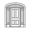 4-Panel door with full view sidelites and eliptical top transom
Panel- Raised
Glazing- IG decorative 4-Panel door with full view sidelites and eliptical top transom
Panel- Raised
Glazing- IG decorative