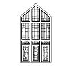 Full view door with Full view sidelites and 3-part 3-tier peaked top transom
Panel- None
Glazing- IG decorative Full view door with Full view sidelites and 3-part 3-tier peaked top transom
Panel- None
Glazing- IG decorative