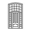 4-Panel segment top door with 4-Lite over single panel sidelites and 15-Lite segment top transom
Panel- Raised
Glazing- SDL 4-Panel segment top door with 4-Lite over single panel sidelites and 15-Lite segment top transom
Panel- Raised
Glazing- SDL