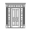 5-Panel door with 3-Lite over single panel sidelites and 6-Lite transom
Panel- Raised
Glazing- SDL 5-Panel door with 3-Lite over single panel sidelites and 6-Lite transom
Panel- Raised
Glazing- SDL