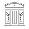 3-Panel door with Full view sidelites and single lite segment top transom
Panel- Raised
Glazing- IG 3-Panel door with Full view sidelites and single lite segment top transom
Panel- Raised
Glazing- IG