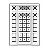 27-Lite door with 9-Lite sidelites and 20-Lite 27-Lite door with 9-Lite sidelites and 20-Lite