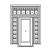 Full view door with 6-Lite sidelites and 18-Lite transom
Panel- None
Glazing- TDL Full view door with 6-Lite sidelites and 18-Lite transom
Panel- None
Glazing- TDL