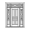 5-Panel door with single lite over single panel sidelites and 3-Lite 3-part transom
Panel- Raised
Glazing- IG decorative 5-Panel door with single lite over single panel sidelites and 3-Lite 3-part transom
Panel- Raised
Glazing- IG decorative