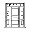3-Panel door with 3-lite with shelf over single panel sidelites with 6-Lite transom
Panel- Raised
Glazing- SDL 3-Panel door with 3-lite with shelf over single panel sidelites with 6-Lite transom
Panel- Raised
Glazing- SDL