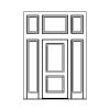 2-panel single door with 1-Lite sidelites and 3-part 3-Lite transom
Panel- Raised
Glazing- IG 2-panel single door with 1-Lite sidelites and 3-part 3-Lite transom
Panel- Raised
Glazing- IG