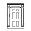 6-panel single door with 6-Lite sidelites and 3-part 7-Lite transom
Panel- Raised
Glazing- IG 6-panel single door with 6-Lite sidelites and 3-part 7-Lite transom
Panel- Raised
Glazing- IG