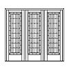 Full view decorative door with matching sidelites
Panel- None
Glazing- IG decorative