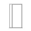 single panel plank door with single lite sidelite
Panel-v-groove
Glazing- SDL