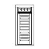 5-Panel door with 4-Lite transom
Panel- Raised
Glazing- SDL IG 5-Panel door with 4-Lite transom
Panel- Raised
Glazing- SDL IG