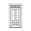 2-Lite over 2-panel door with 4-Lite transom
Panel- Raised
Glazing- IG 2-Lite over 2-panel door with 4-Lite transom
Panel- Raised
Glazing- IG