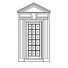18-Lite door with single triangular lite transom
Panel- None
Glazing- SDL IG 18-Lite door with single triangular lite transom
Panel- None
Glazing- SDL IG