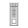 9-Lite over single panel door with 3-Lite transom
Panel- Raised
Glazing- SDL 9-Lite over single panel door with 3-Lite transom
Panel- Raised
Glazing- SDL
