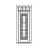 29-Lite door with 3-Lite transom
Panel- None
Glazing- SDL 29-Lite door with 3-Lite transom
Panel- None
Glazing- SDL