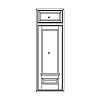 4-Lite over 2-panel with single lite transom
Panel- Raised
Glazing- IG 4-Lite over 2-panel with single lite transom
Panel- Raised
Glazing- IG