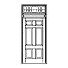 6-Panel door with single lite transom
Panel- Raised
Glazing- IG decorative 6-Panel door with single lite transom
Panel- Raised
Glazing- IG decorative