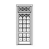 27-Lite door with 12-Lite transom
Panel- None
Glazing- TDL IG 27-Lite door with 12-Lite transom
Panel- None
Glazing- TDL IG